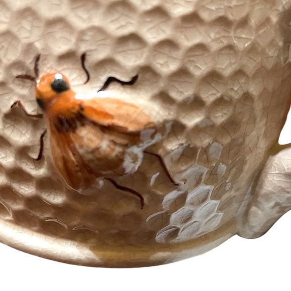 Vintage Teapot Honey Bees and Hive Made in Japan by Marutomoware Very Nice - Picture 14 of 16